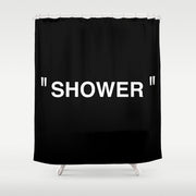 " Art " (Negative) Shower Curtain