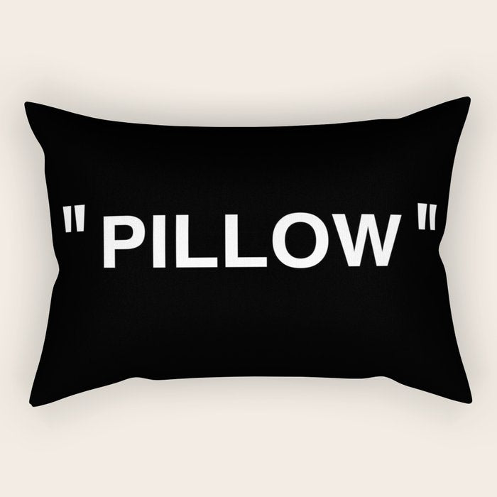 " Art " (Negative) Rectangular Pillow